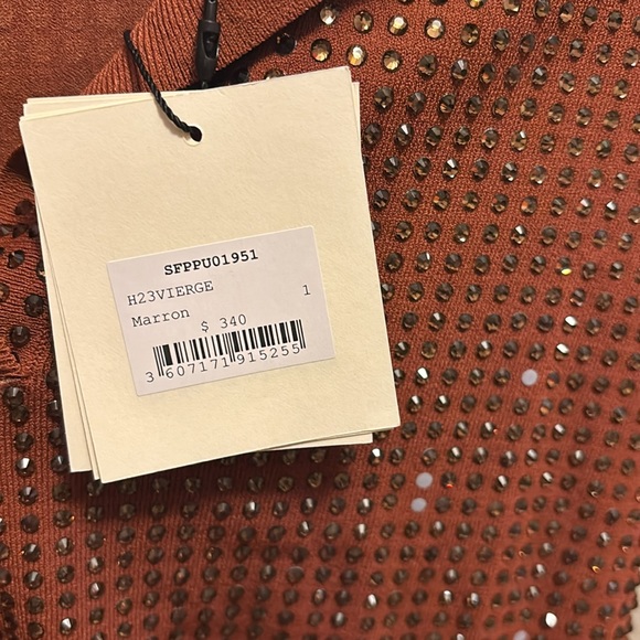 COPY - Sandro Jeweled Top - Picture 3 of 5